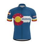 Custom Colorado Flag Cycling Short Sleeve Jersey For Men, Custom Colorado Cycling Jersey CZ0044