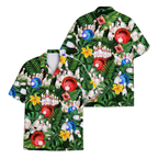 Green Tropical Bowling Hawaiian Shirt For Men And Women, Tropical Bowling Shirt BZ0314