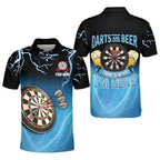 Custom Darts And Beer That's Why I'm Here Darts Polo Shirt For Mens, Custom Funny Beer Darts Team Shirts DZ0014