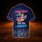 Sometimes I Can Almost Hear The Ten Pin Laughing Custom Mens Bowling Hawaiian Shirt, Custom Funny Bowling Shirt