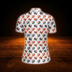 Rooster Golf Polo Shirts For Women, Chicken Golf Shirt For Ladies