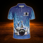 My Drinking Team Has A Bowling Problem Custom Mens Bowling Polo Shirt, Custom Funny Bowling Shirt