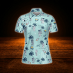 Astronaut Women's Golf Polo Shirts , Space Golf Shirts For Ladies