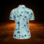 Astronaut Women's Golf Polo Shirts , Space Golf Shirts For Ladies