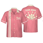 Custom Vintage Mens Black Hawaiian Bowling Shirt, Custom Vintage Bowling Team Shirts BZ0380