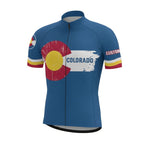 Custom Colorado Flag Cycling Short Sleeve Jersey For Men, Custom Colorado Cycling Jersey CZ0044