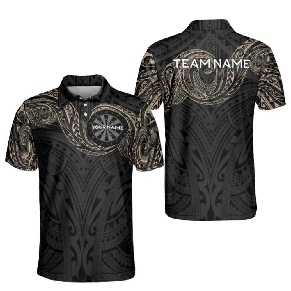 Custom Tribal Darts Polo Shirt For Men, Custom Tribal Darts Shirts DE0060