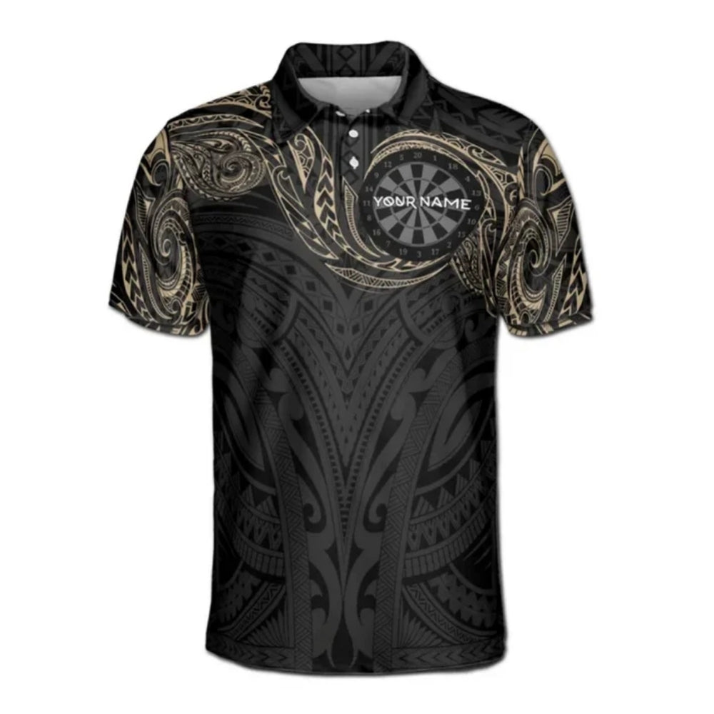 Custom Tribal Darts Polo Shirt For Men, Custom Tribal Darts Shirts DE0060