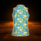 Margarita Cocktail Sleeveless Golf Shirt For Women, Cocktail Golf Shirt For Ladies