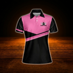 Custom I'm A Classy And A Bit Smart Assy Bowling Girl Polo Shirt Women, Custom Funny Women Bowling Shirt