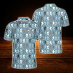 Custom Bigfoot Men's Polo Golf Shirt, Custom Bigfoot Golf Shirt