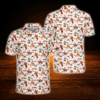 Cowboy Cactus Western Golf Polo Shirts For Men, Western Golf Shirts