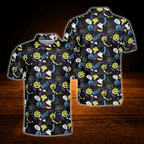Pumpkin Ghost Halloween Golf Polo Men's, Halloween Golf Shirt