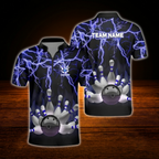 Custom Thunder Ligtning Bowling Jersey For Men, Custom Thunder Bowling Team Shirt