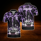 Custom Thunder Ligtning Bowling Jersey For Men, Custom Thunder Bowling Team Shirt
