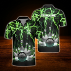 Custom Thunder Ligtning Bowling Jersey For Men, Custom Thunder Bowling Team Shirt