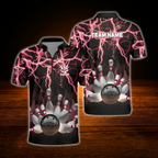Custom Thunder Ligtning Bowling Jersey For Men, Custom Thunder Bowling Team Shirt