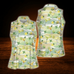 Margarita Cocktail Women's Sleeveless Golf Shirt, Cocktail Golf Shirt For Ladies