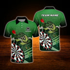 Custom Crocodile Darts Polo Shirt For Men Green, Custom Crocodile Dars Team Shirt