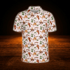 Cowboy Cactus Western Golf Polo Shirts For Men, Western Golf Shirts