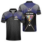 Custom Team Red And Grey Billiard Jersey Shirt Mens, Custom Billiards Pool Shirts BIZ0030
