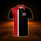 Strike King That's How I Roll Custom Black And Red Bowling Polo Shirts For Men, Custom Funny Bowling Shirts