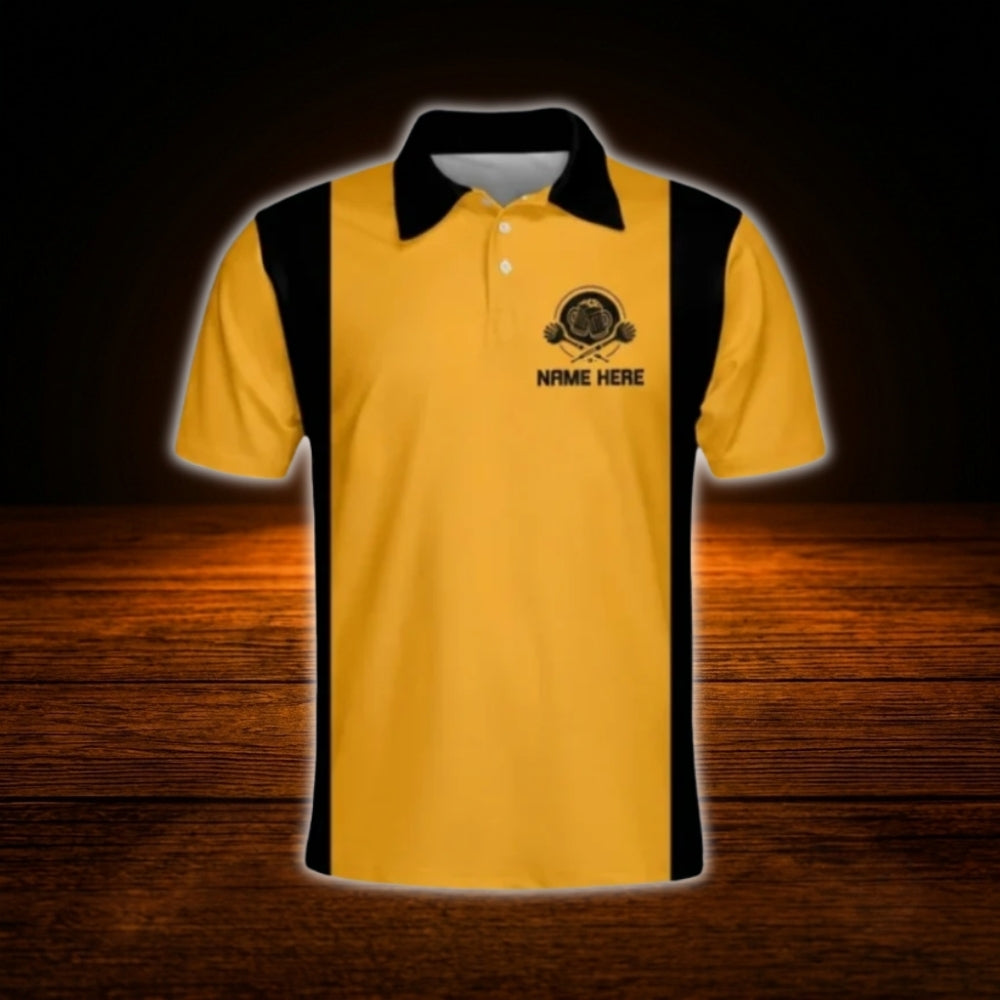 Darts And Beer That's Why I'm Here Custom Mens Dart Polo Shirt, Custom Beer Lover Dart Shirt