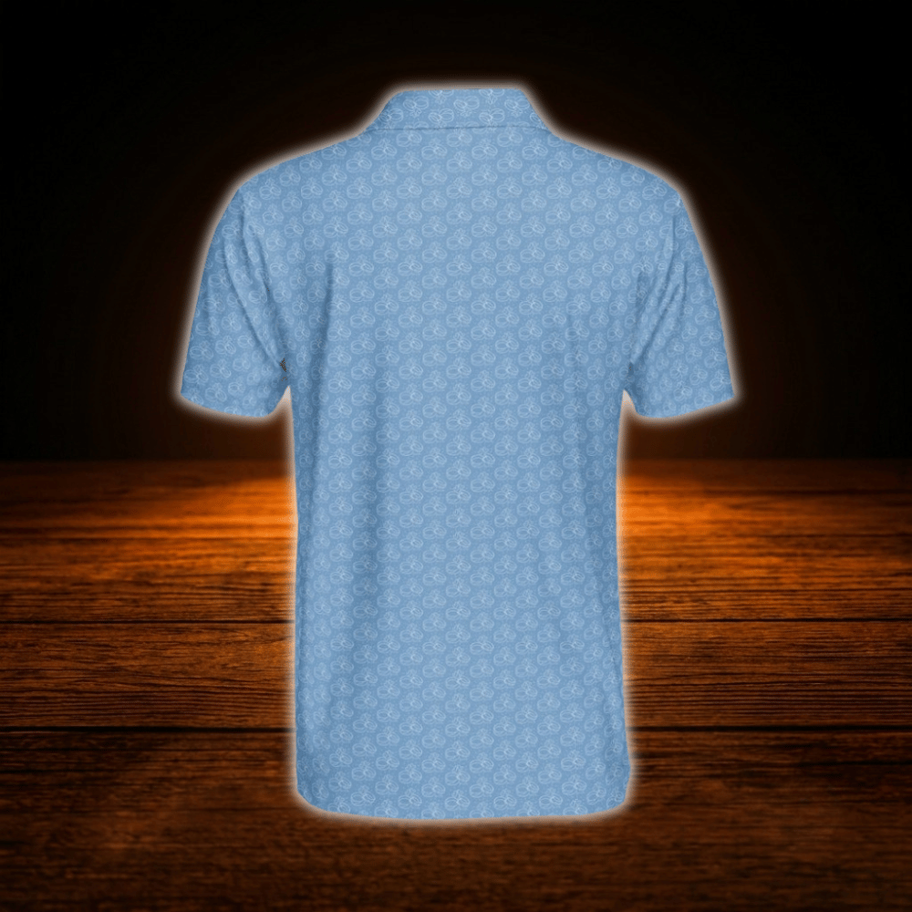 Bachelor Groom Blue Polo Golf Shirts For Men, Bachelor Party Golf Shirts