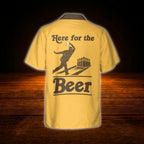Custom Here For The Beer Vintage Bowling Hawaiian Shirt, Custom Beer Bowling Shirt
