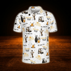 Golf And Beer That's Why I'm Here Skeleton Beer Men's Golf Polo Shirts, Funny Beer Golf Shirts