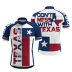 Custom Don't Mess With Texas Cycling Short Sleeve Jersey Mens, Custom Texas Flag Cycling Jerseys CZ0057