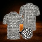 Penguin Pattern Golf Polo Shirts For Men, Penguin Golf Shirts