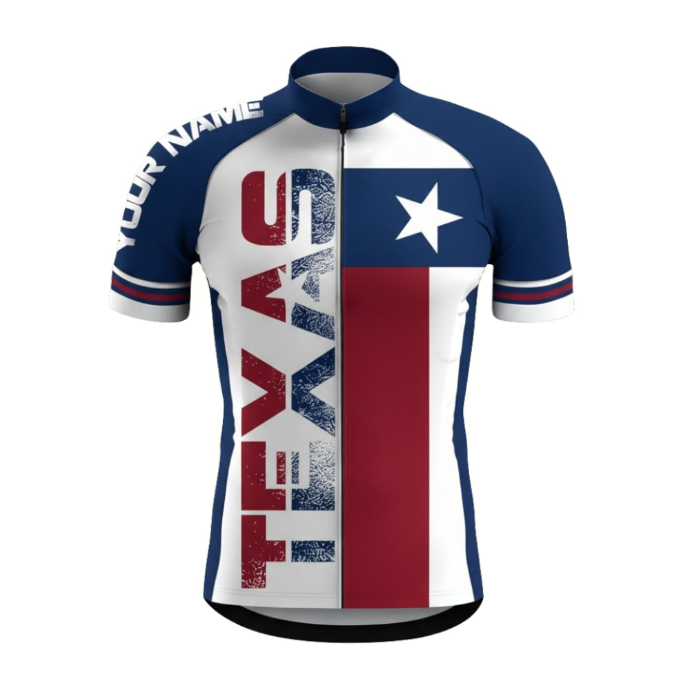 Custom Don't Mess With Texas Cycling Short Sleeve Jersey Mens, Custom Texas Flag Cycling Jerseys CZ0057