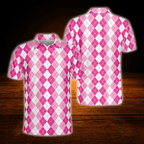 Argyle Golf Polo Shirt For Men, Argyle Golf Shirt