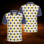 Argyle Golf Polo Shirt For Men, Argyle Golf Shirt