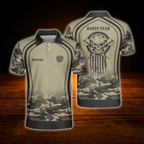 Custom Skull Camo Darts Polo Shirt For Men, Custom Skull Dart team Shirt