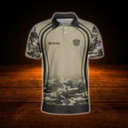 Custom Skull Camo Darts Polo Shirt For Men, Custom Skull Dart team Shirt