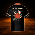Custom Retro Bowling Hawaiian Shirts For Men, Custom Team Retro Bowling Shirt