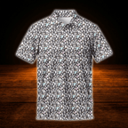 Penguin Pattern Golf Polo Shirts For Men, Penguin Golf Shirts