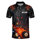 Custom Dragon Billiard Polo Shirts For Men, Custom Team Dragon Billiard Shirts BIZ0112