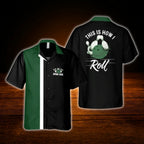 This Is How I Roll Custom Name Bowling Hawaiian Shirt Red Black, Custom Funny Bowling Shirt
