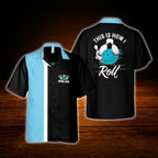 This Is How I Roll Custom Name Bowling Hawaiian Shirt Red Black, Custom Funny Bowling Shirt