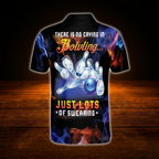 There Is No Crying Bowling Just Lots Of Swearing Custom Mens Bowling Polo Shirt, Custom Funny Bowling Shirts