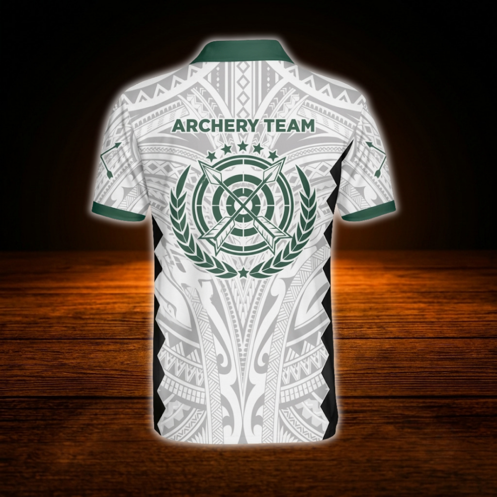 Men's Custom Tribal Archery Polo Shirt For Men, Custom Tribal Archery Team Shirts
