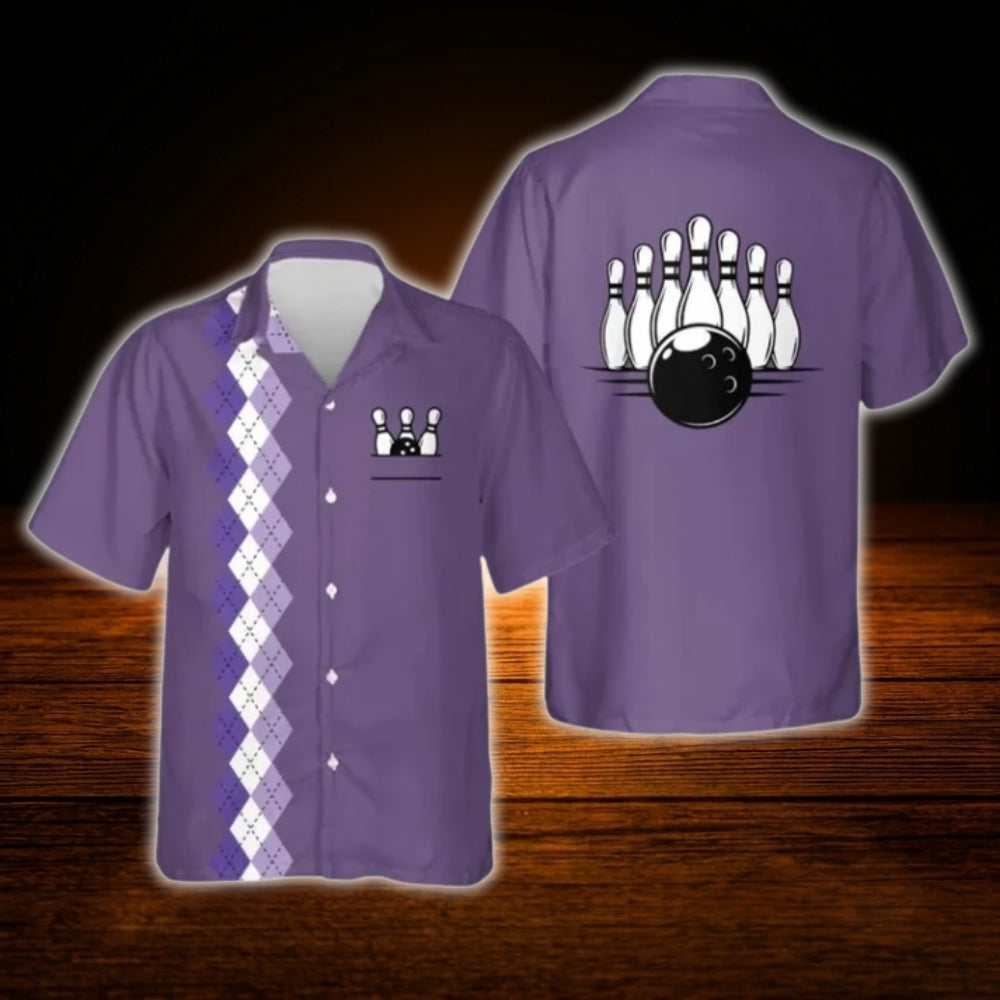 Custom Maroon Vintage Bowling Hawaiian Shirt, Custom Team Bowling Shirt Vintage