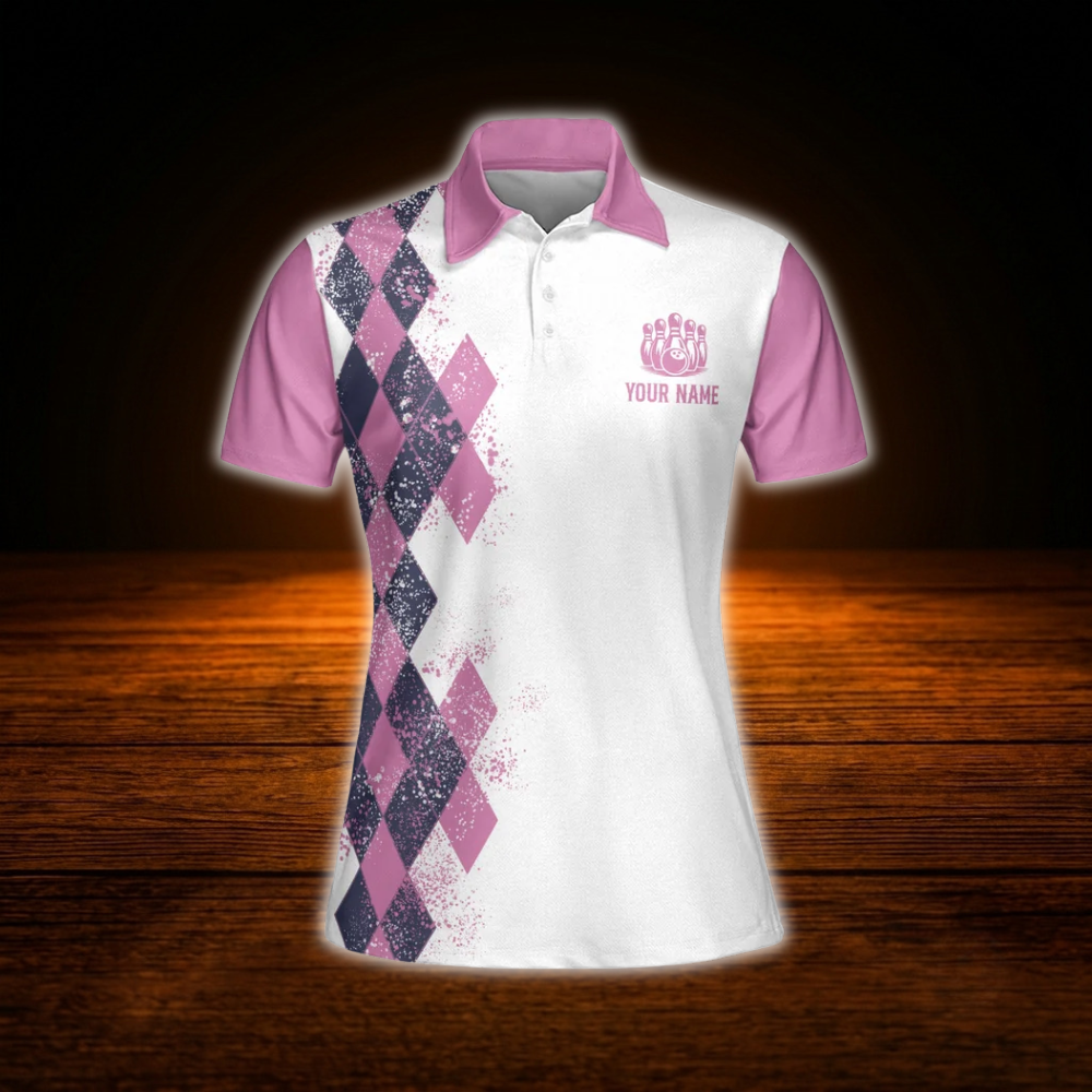 Yes I Do Bowl Like A Girl Want A Lesson Custom Bowling Polo Shirts For Women, Custom Funny Women Bowling Shirts