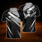 Custom Black And Red Pickleball Team Polo Shirt, Custom Pickleball Shirt
