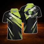 Custom Black And Red Pickleball Team Polo Shirt, Custom Pickleball Shirt