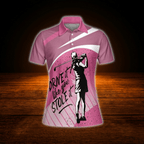 Drive It Like You Stole It Pink Golf Polo Shirt For Women, Funny Golf Shirts For Ladies