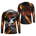 Custom Motocross Racing Neon Green  Long Sleeve Jersey Mens, Custom Dirt Bike Jerseys MZ0086
